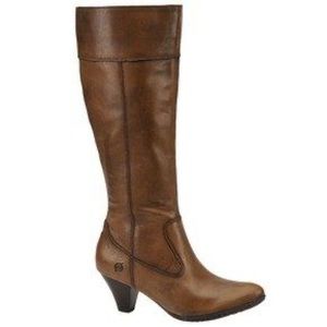 Born Mallory Heeled Boots Caramel Sz 8.5